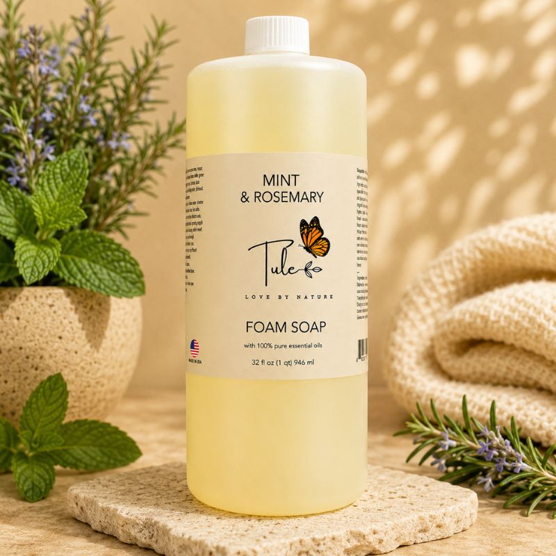 Refill - Foam Body & Hand Soap Mint & Rosemary 32oz